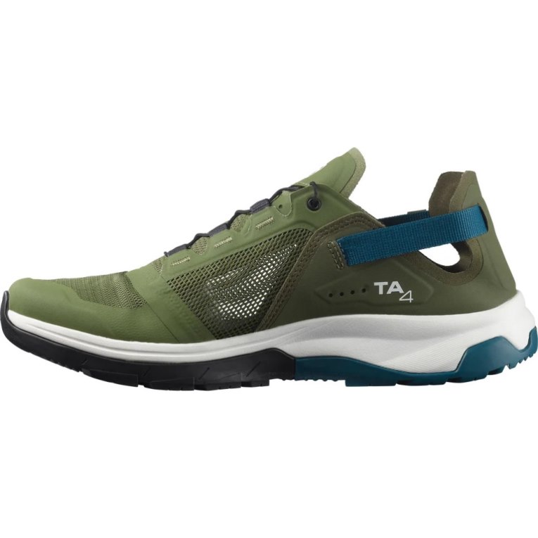 Olive Salomon Tech Amphib 4 Men's Hiking Shoes | IE CN9164